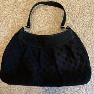 Vera Bradley quilted black hobo handbag
